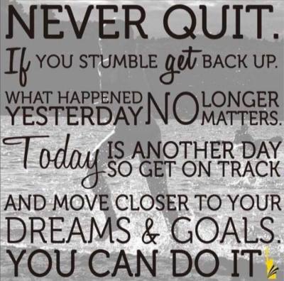 Never Quit Word Art